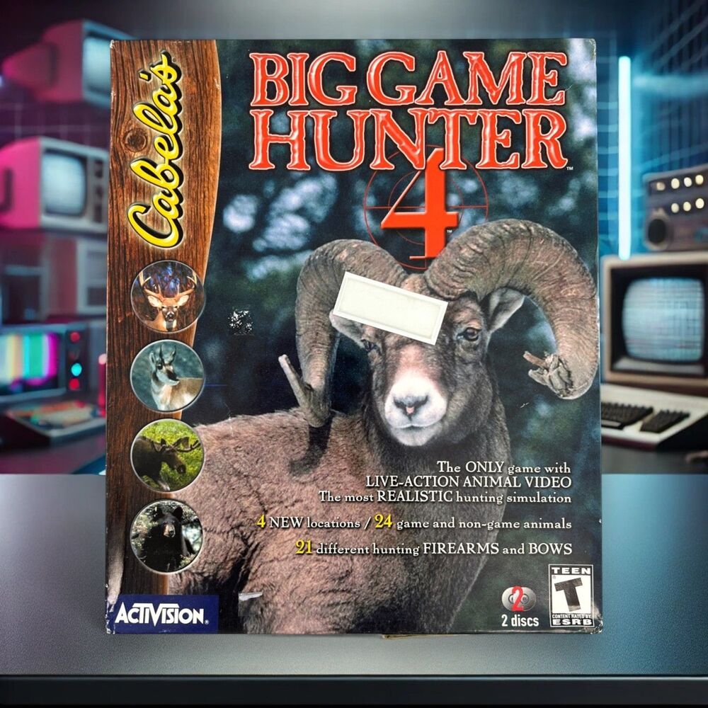 Cabelas Big Game Hunter 4 PC Big Box Sealed 2000